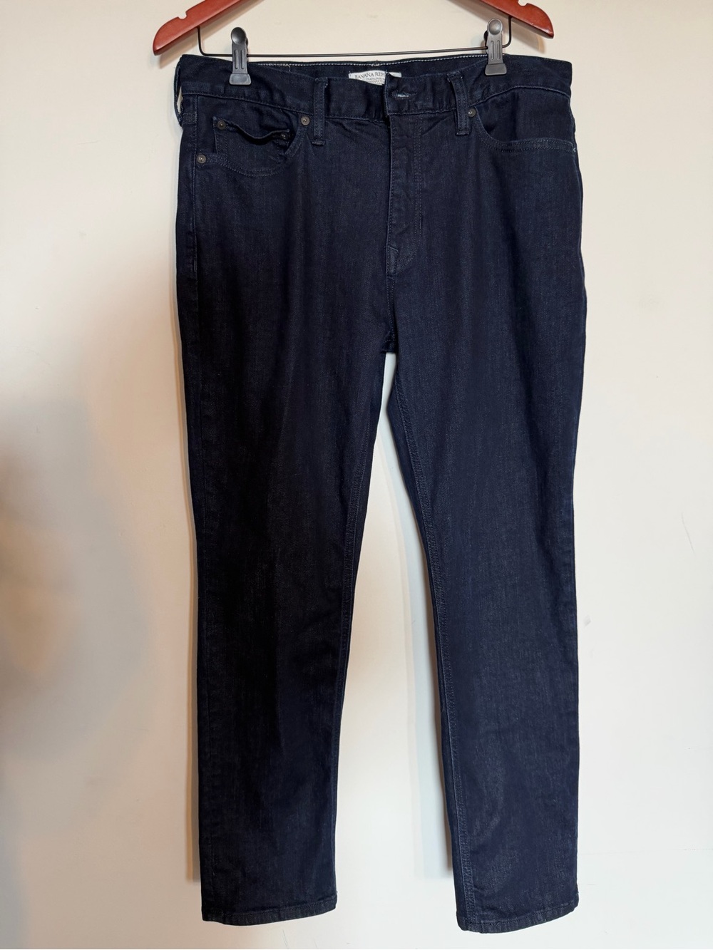 Banana Republic Men's Navy Slim-Straight Jeans